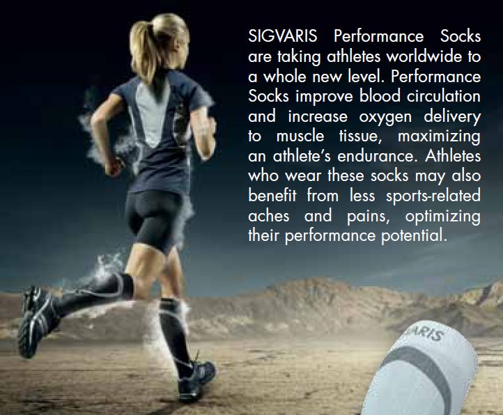 Sigvaris Performance compression running sock